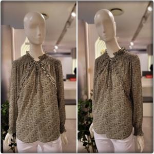 [SOUP] (SY9LS34) 요코스모킹 플라워패턴 블라우스