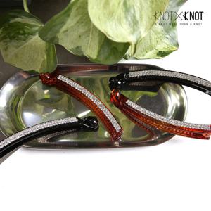 [KNOTXKNOT] 깔끔하고 심플한 큐빅 가는 바나나핀