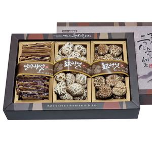 영동 표고버섯 선물세트 (백화고/영지/흑화고) 450g