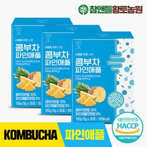 참앤들황토농원 데이앤 콤부차 파인애플 30개입 3박스