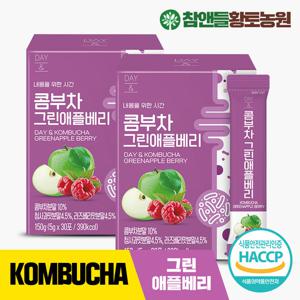 참앤들황토농원 데이앤 콤부차 그린애플베리 30개입 2박스