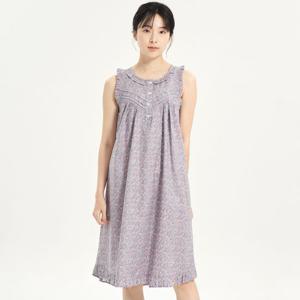 [메이플라워]핑크블러썸 나시 순면 여성 빅사이즈 원피스 잠옷