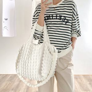 4ALL 2컬러 빅사이즈 버블 3WAY 데일리 크로스백 TFA744