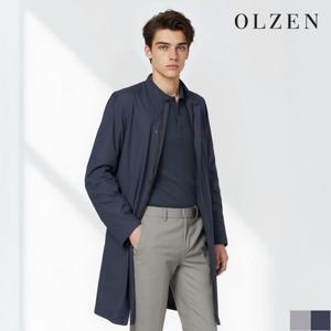 [올젠] 라이트 스탠 카라 솔리드 코트 (ZPA1CG1501)