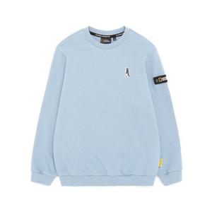 [내셔널지오그래픽 키즈] K223USW940 키즈 동물 와펜 맨투맨 SKY BLUE