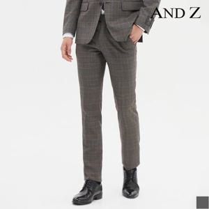 [앤드지] 블루 데코 글랜 체크 정장팬츠 (BZA3SP1106)