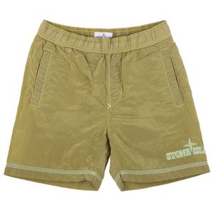 스톤아일랜드 키즈 자수로고 수영팬츠 옐로우 7616B0513 V0030