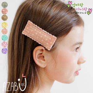 [아자브키즈] 디아 레이스 헤어 핀 여아 아동 헤어 악세사리