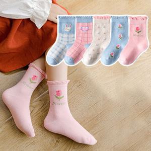 [꼼지]NA10텐더플라워(5족) 레이스 양말세트 아동양말 유아 여아