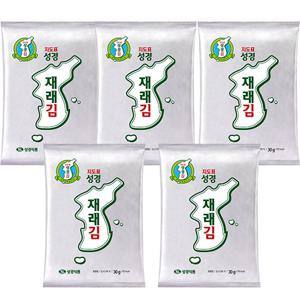 [성경김본사] 재래 전장김 30g 총 5봉