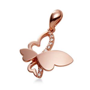 [비앤비골드] 14K 하트 나비 날개 펜던트 NPP34400