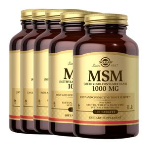 [솔가] MSM1000 식이유황 1000mg 120정 x5