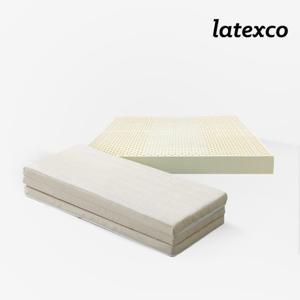 라텍스코 5블럭 A7 3단 접이식 토퍼 매트리스 퀸