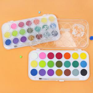 포켓몬스터 붓 파렛트 고형 그림 물감 21색 세트 미술