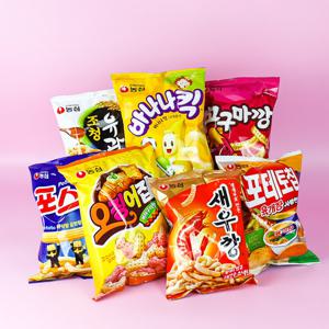 농심 단짠세트 7종세트 / 조청유과 바나나킥 새우깡