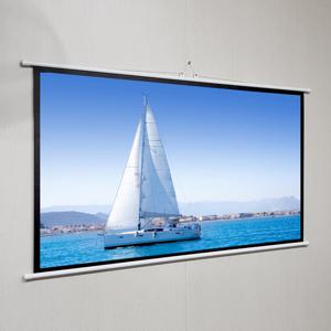 빔 프로젝터 족자봉 영상 스크린 16대9비율 와이드 80인치