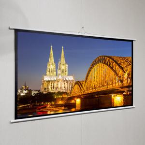 빔 프로젝터 족자봉 영상 스크린 16대9비율 와이드 100인치