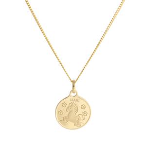 [비앤비골드] 14K 미아방지 말띠 코인 목걸이 IRN32476