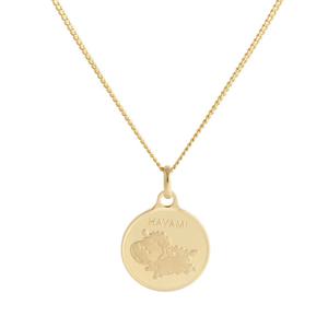 [비앤비골드] 14K 미아방지 양띠 코인 목걸이 IRN32477