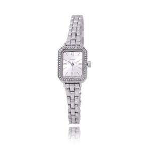 [로이드] 로이드 어썸스퀘어 직사각 풀스톤 실버 메탈 시계 LL2G18812XSS