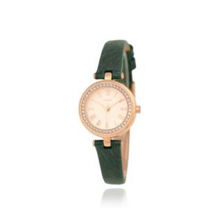 [로이드]  풀스톤 원형 그린 가죽시계 LL2G20310RGN