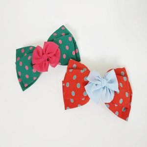 선물 고급스러운 여성 도트 무늬 머리핀 헤어핀c