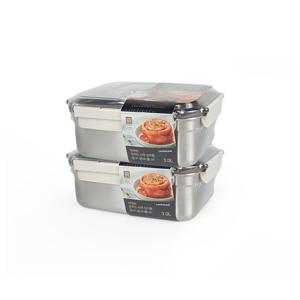 락앤락 숨쉬는 스텐 김치통 직사각 3L x 2개