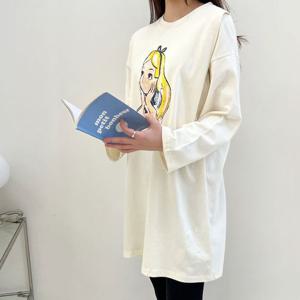 [보리맘]앨리스 수유티 수유복 긴팔 순면 수유 티셔츠 임부복 ID540