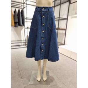 [페이지플린] (F2CSK400) 양 포켓 버튼 데님 플레