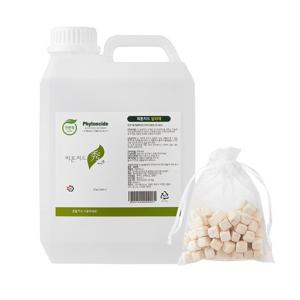 국내산 피톤치드 편백수 편백오일 천연탈취제 2L+편백큐브