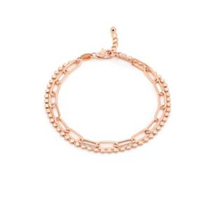 [로이드]볼륨 두줄 18K 골드팔찌 LWB2110418K