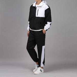 [후앙스] 오버핏 타슬란 지퍼배색 아노락 조거 세트 BNBP4550