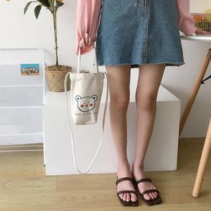 텀블러파우치 미니 캔버스 곰돌이 천 가방 DD-12067
