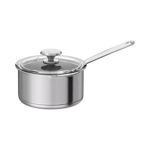 이케아 HEMKOMST 헴콤스트 소스팬+뚜껑, 스테인리스 유리, 2L