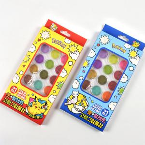 포켓몬 붓파레트 고형 그림물감 21색 6000 (랜덤)