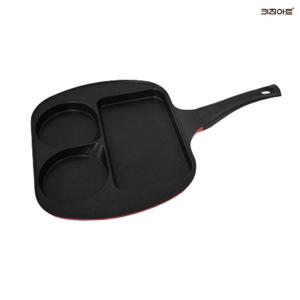 키친아트후라이팬 논스틱코팅 에그팬 3구 후라이팬