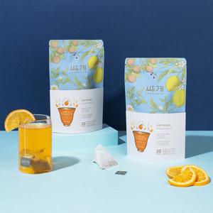 [쌍계명차] 프리미엄 과일허그 파우치 오렌지 루이보스 20티백