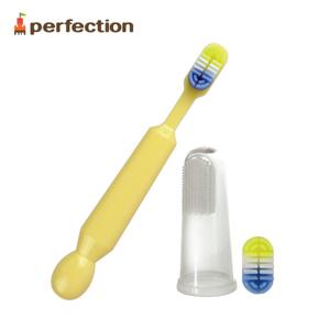 퍼펙션 신생아 유아 아기 실리콘 칫솔 3종 세트