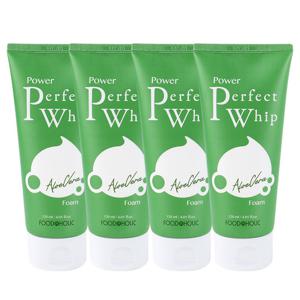 (4개)푸드어홀릭 파워 퍼펙트 알로에베라 휩 폼클렌징 120ml