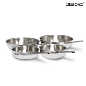 키친아트 퀸 인덕션 통5중 304스텐 후라이팬세트 4종 후20+28+웍20+28