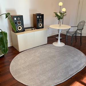 [라이크리빙] 이데아 극세사 단모 타원형 러그 카페트 100x150cm