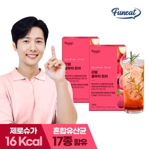 퍼니트 발효탄산 유산균 리얼 콤부차 피치맛 2박스 (2개월분)