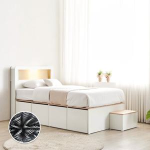 동서가구 엘르 LED SS 벙커침대+계단+본넬매트리스 DF922213