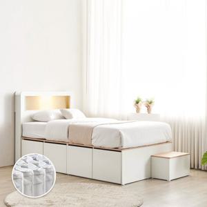 동서가구 엘르 LED SS 벙커침대+계단+독립매트리스 DF922214