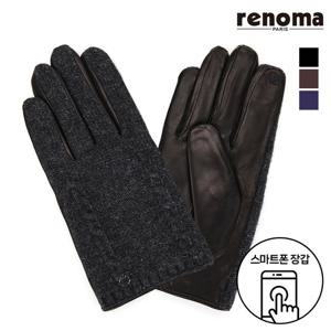 [레노마]남성 니트콤비 가죽장갑 RK-11920