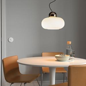 이케아 DEJSA 펜던트등 크롬도금오팔 화이트유리 36cm 804.555.8