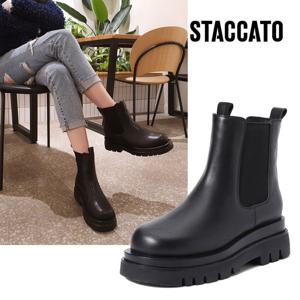 [스타카토(슈즈)][ 249,000원 베스트리오더 익일출고] 여성 러그부츠 BULLHIDE1_27211BL