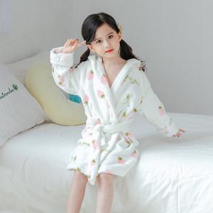 엔비키즈 아동 딸기 극세사 목욕가운 샤워가운 비치가운