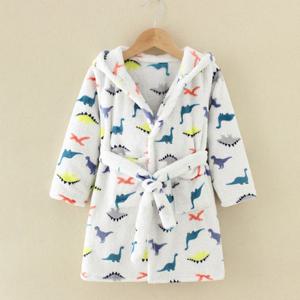 엔비키즈 아동 공룡팝 극세사 목욕가운 샤워가운 비치가운