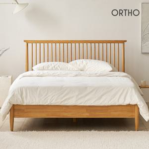 올쏘 아이비 SE0등급 고무나무 원목 퀸 침대 프레임 Q